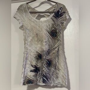 Studio Y White Textured Top